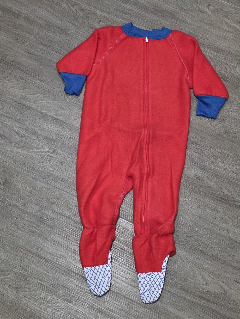 New Vintage Gerber Fleece Sleeper Size 2T Footed Blanket PJ's